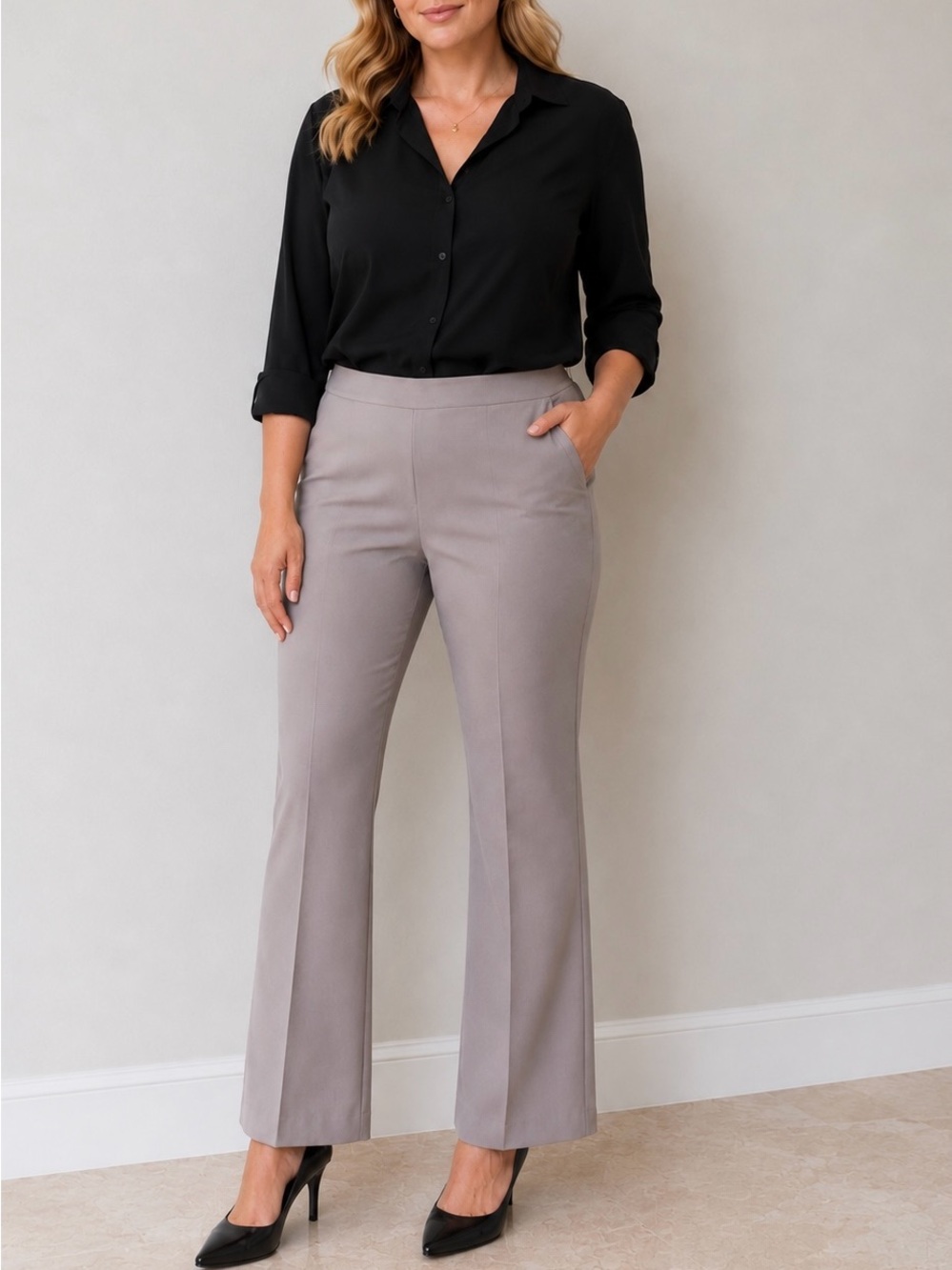 ADRIANNA PAPELL TROUSERS WOMENS 14 LARGE